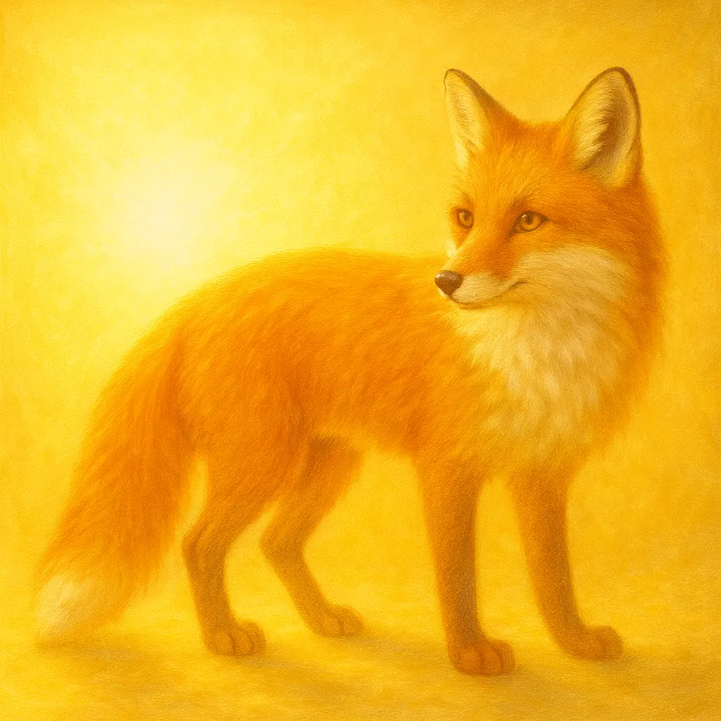 Illustration of fox from Rabbi Meir's teaching parables

